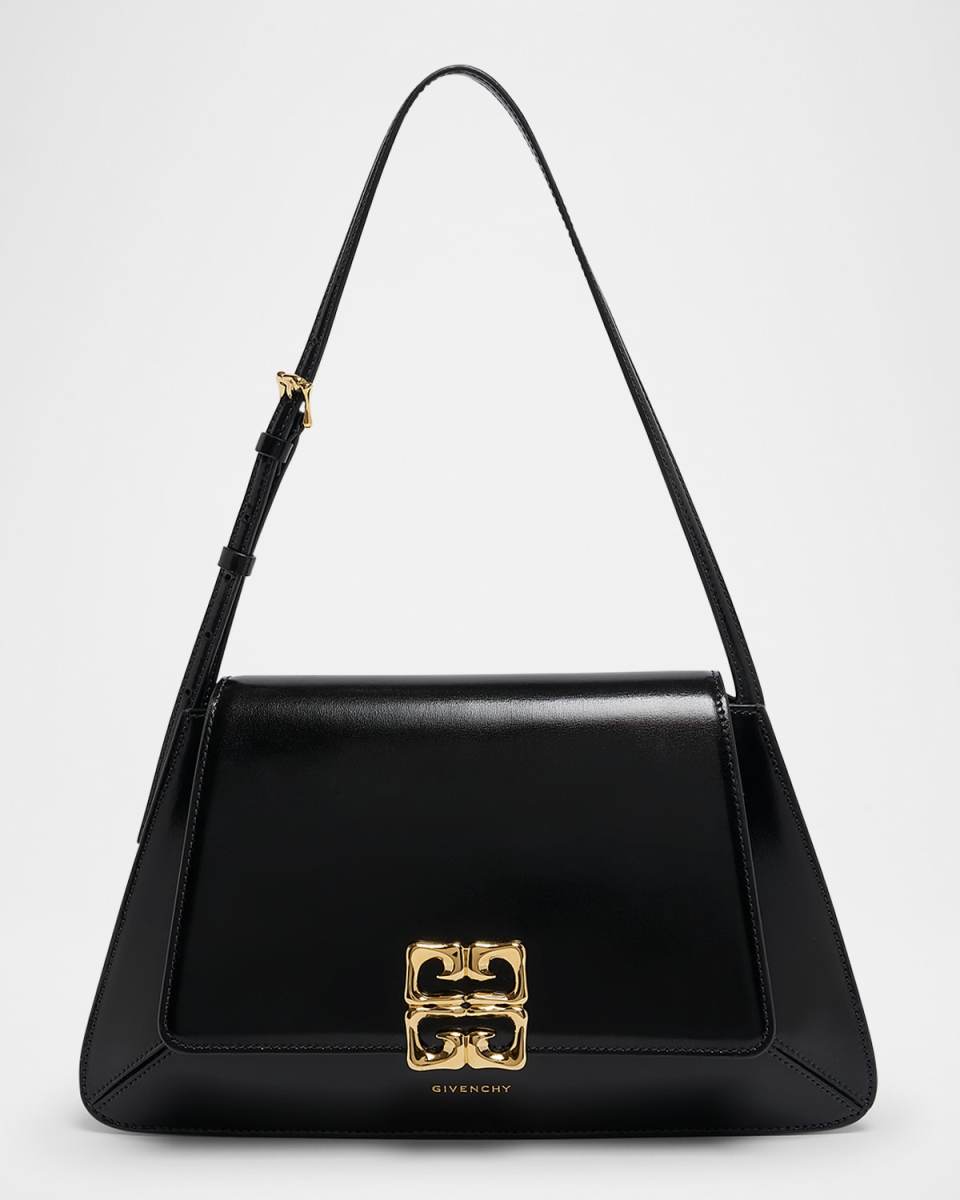 4G Liquid Shoulder Bag in Leather